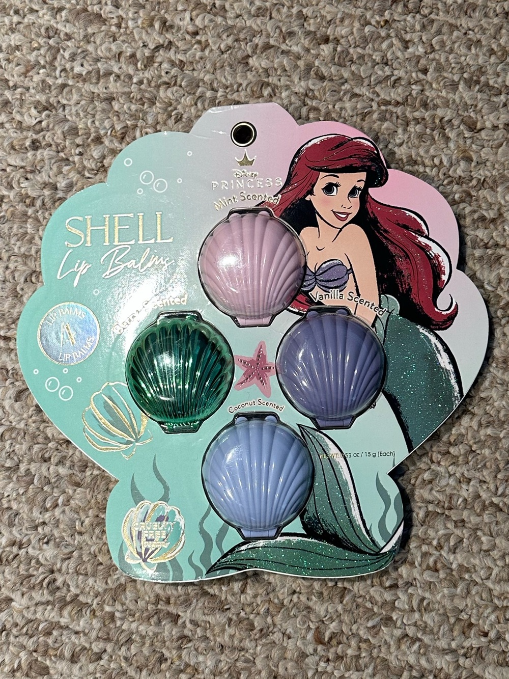 Disney Ariel Shell Lip Balm Set - Picture 2 of 5